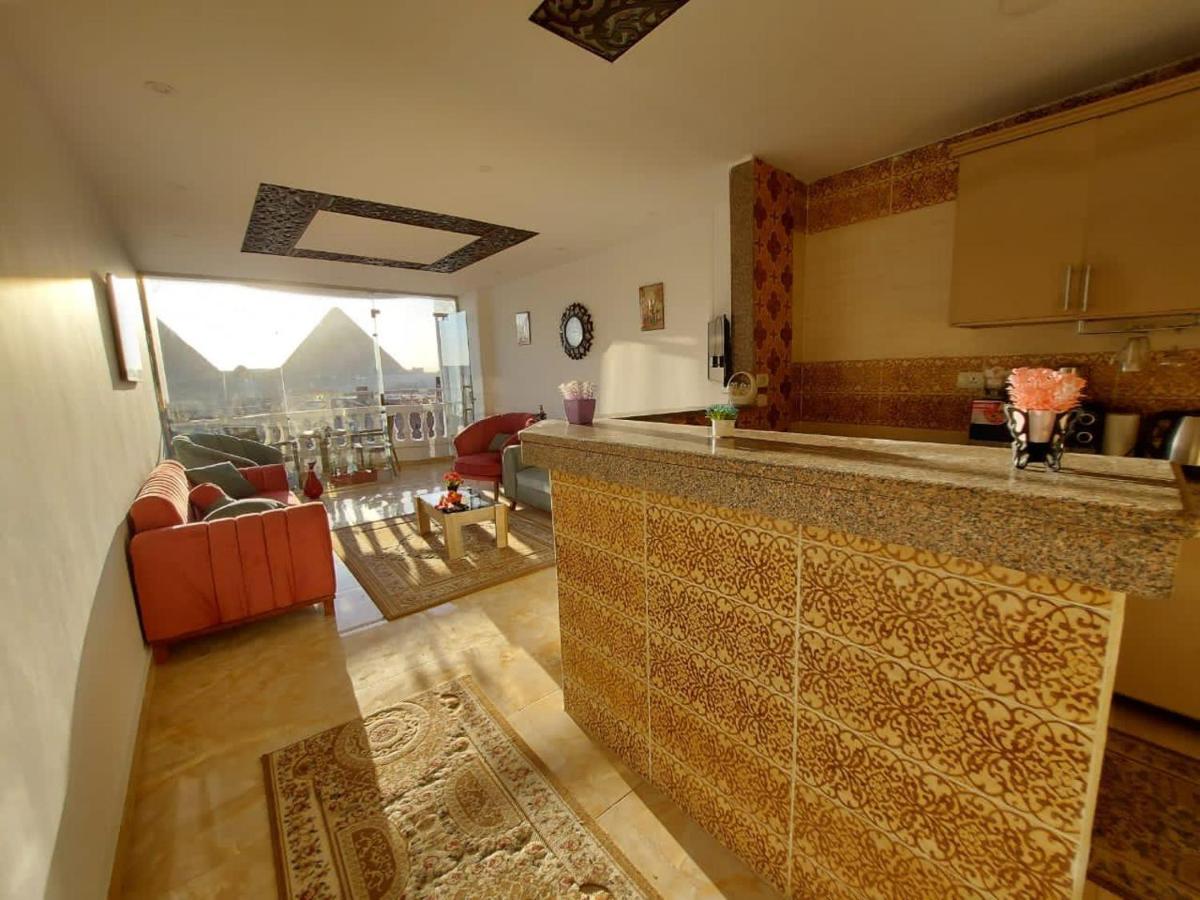 Full Pyramids View Apartment With Balcony For 8 P Kafret el-Gabal Exterior foto