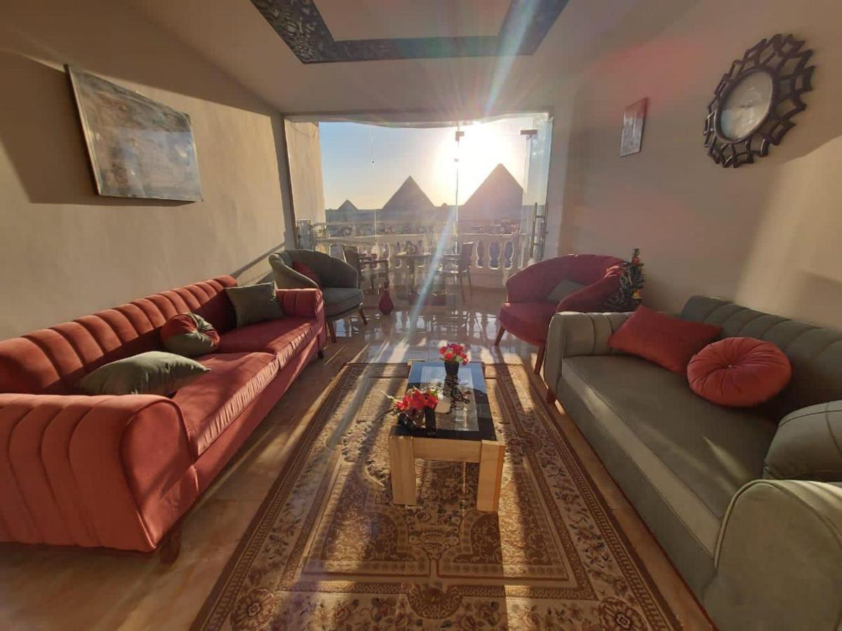 Full Pyramids View Apartment With Balcony For 8 P Kafret el-Gabal Exterior foto