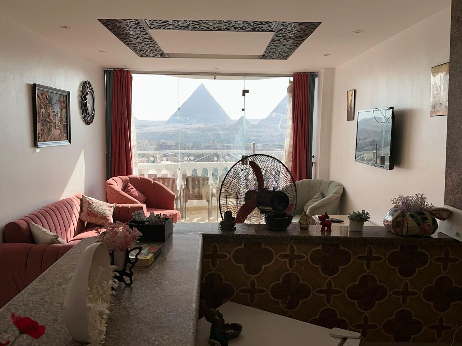 Full Pyramids View Apartment With Balcony For 8 P Kafret el-Gabal Exterior foto