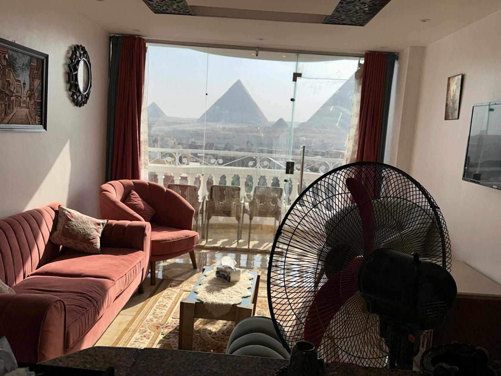Full Pyramids View Apartment With Balcony For 8 P Kafret el-Gabal Exterior foto